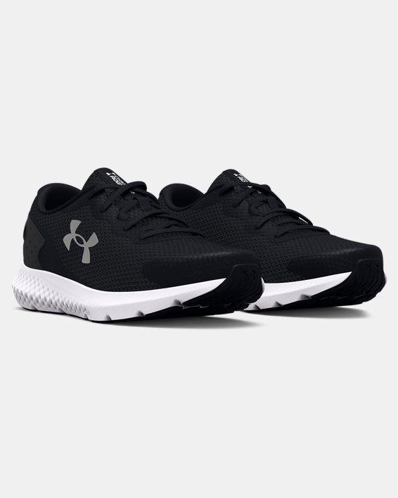 Women's UA Charged Rogue 3 Running Shoes in Black image number 3